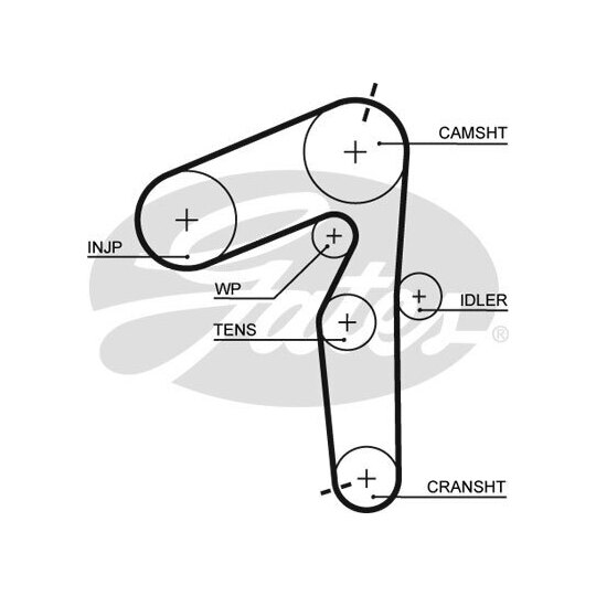 K055500XS - Tand/styrremssats 