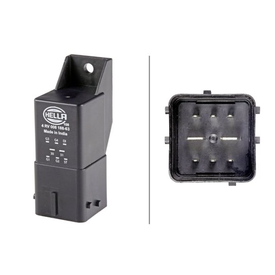 4RV 008 188-631 - Relay, glow plug system 