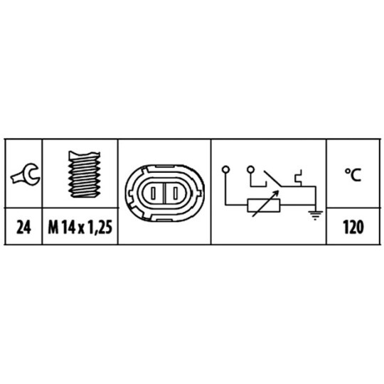 6PT 009 309-481 - Andur, Jahutusvedeliku temp. 