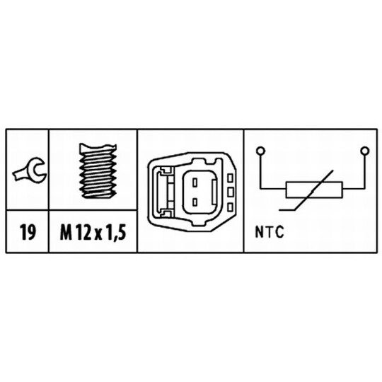 6PT 009 309-461 - Sensor, coolant temperature 