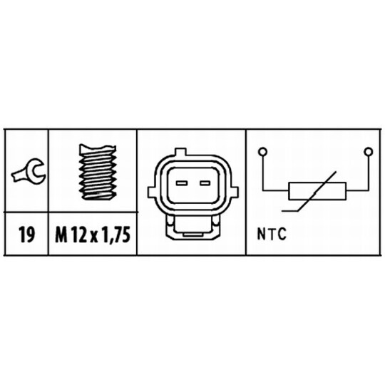 6PT 009 309-411 - Sensor, coolant temperature 