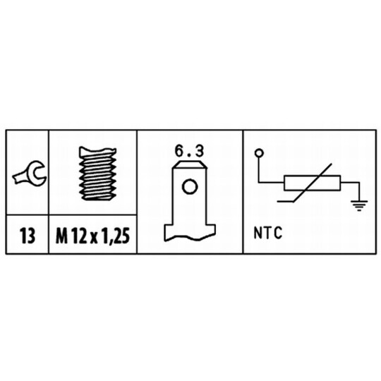 6PT 009 309-491 - Sensor, coolant temperature 