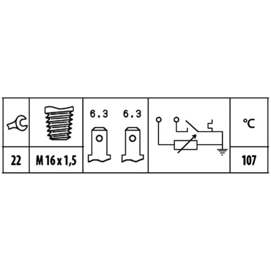 6PT 009 309-531 - Sensor, coolant temperature 