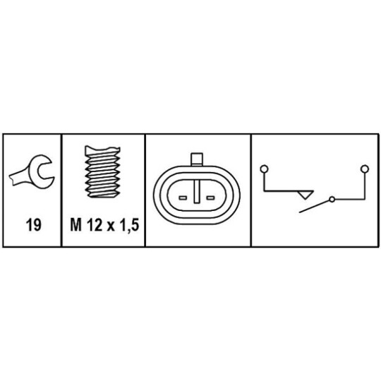 6ZF 008 621-261 - Switch, reverse light 