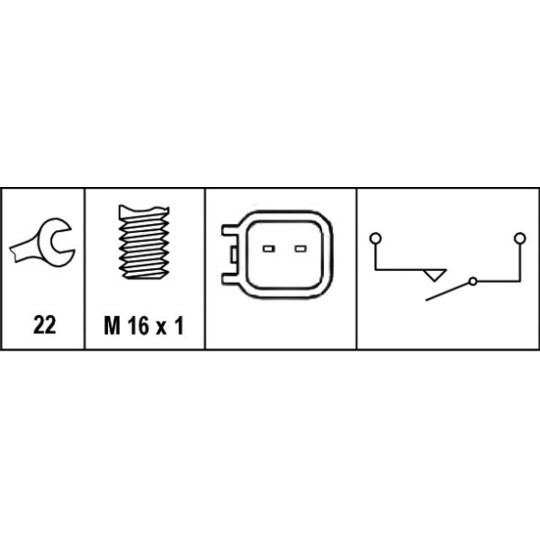 6ZF 010 965-051 - Switch, reverse light 