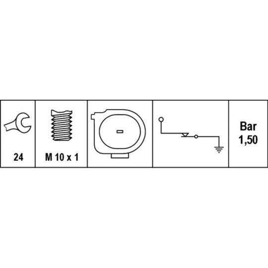 6ZL 003 259-151 - Oil Pressure Switch 