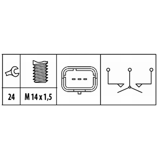 6ZF 181 612-071 - Switch, reverse light 