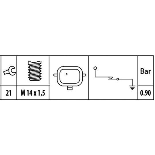 6ZL 003 259-901 - Oil Pressure Switch 