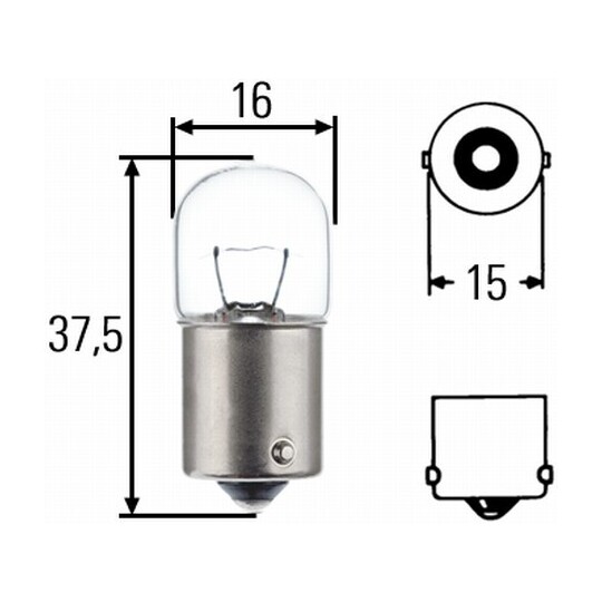 8GA 002 071-353 - Bulb, indicator 