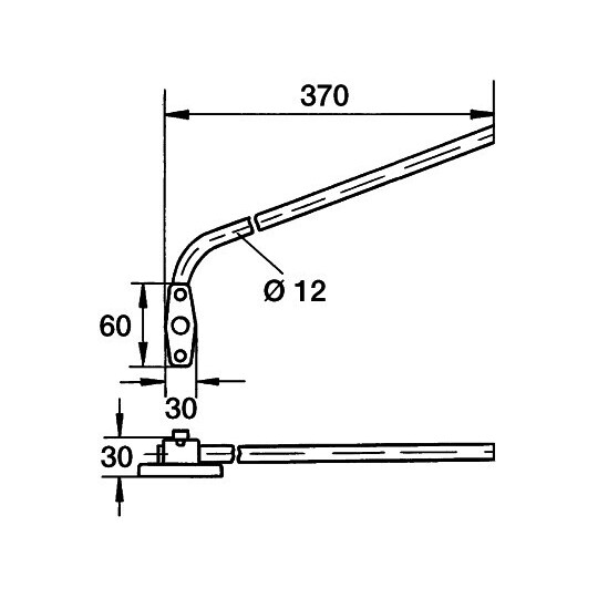 8HG 002 211-001 - Kinnitus, küljepeegel 