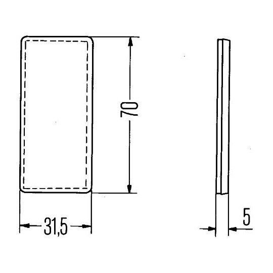 8RA 004 412-007 - Reflex Reflector 