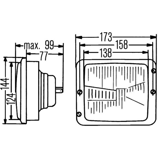 1AA 004 109-201 - Headlight 