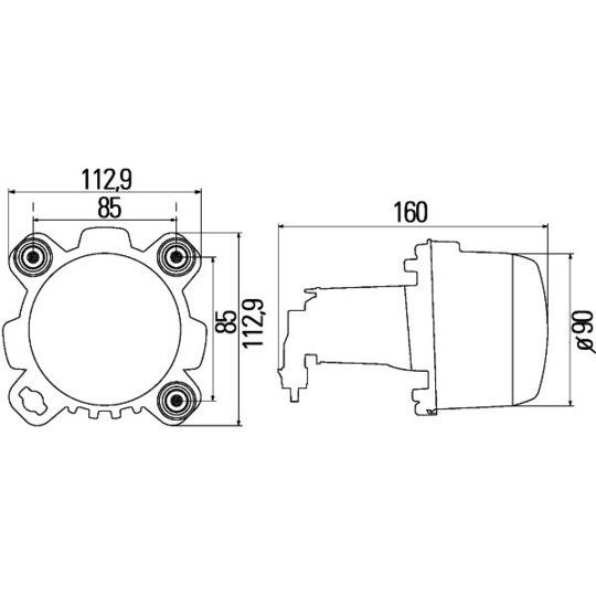 1BL 247 042-197 - Headlight 