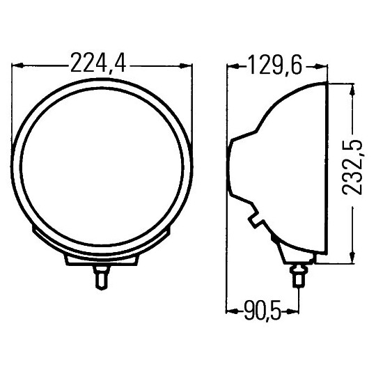 1F8 007 560-041 - Fjärrstrålkastare 