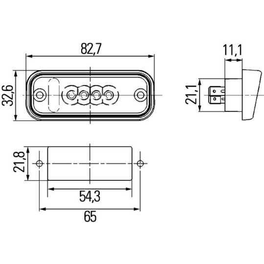 2KA 010 278-017 - Licence Plate Light 