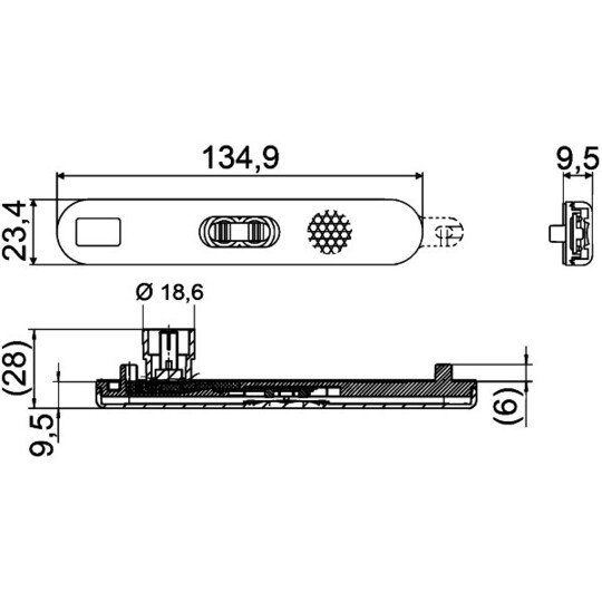 2PS 009 226-031 - Side Marker Light 