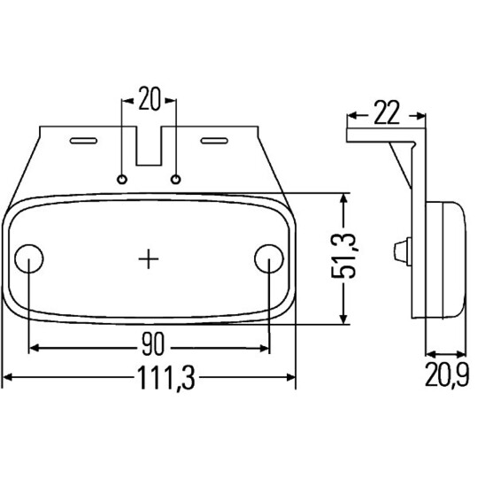 2PS 345 600-071 - Side Marker Light 