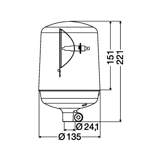 2RL 008 060-001 - Rotating Beacon 