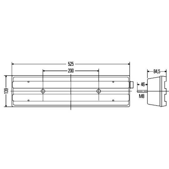 2VP007 500-521 - Combination Rearlight 