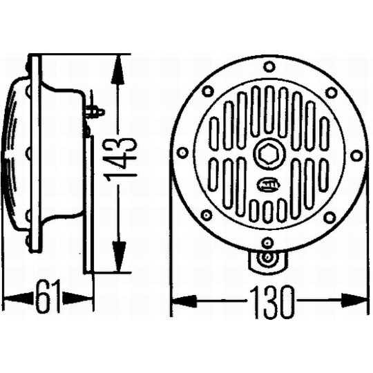 3CB 004 811-042 - Air Horn 