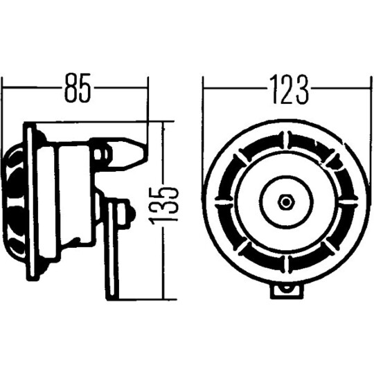 3AF 003 399-061 - Air Horn 