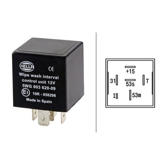 5WG 003 620-097 - Relay, wipe-/wash interval 