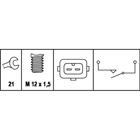 6ZF 007 673-001 - Brytare, backljus 