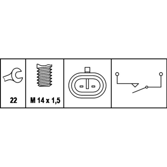 6ZF 008 621-011 - Switch, reverse light 