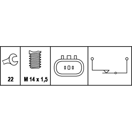 6ZF 008 621-041 - Switch, reverse light 