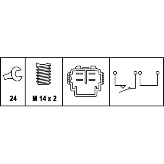 6ZF 008 621-101 - Brytare, backljus 