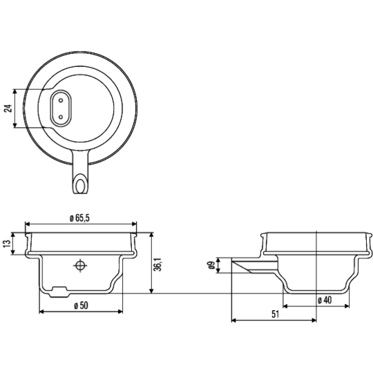 9GH 145 943-001 - Cap, spot light 