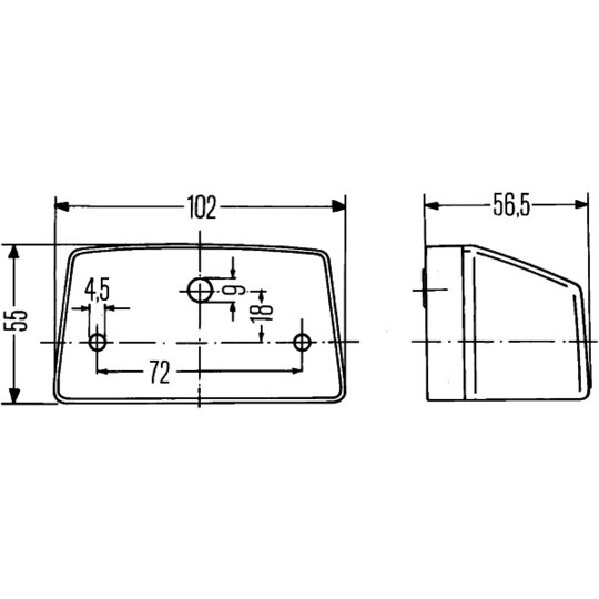 2KA 003 389-061 - Licence Plate Light 