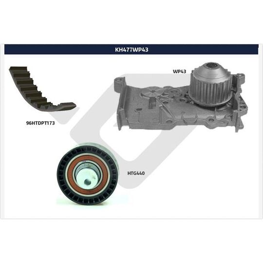 KH 477WP43 - Water Pump & Timing Belt Set 