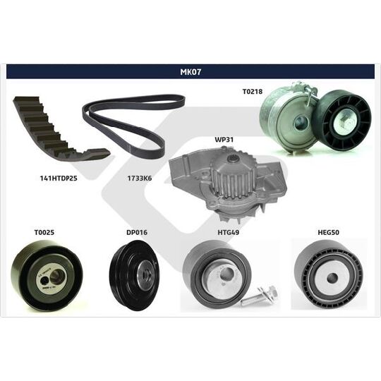 MK07 - Timing Belt Set 