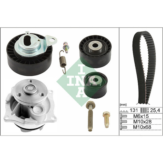 530 0102 31 - Water Pump & Timing Belt Set 