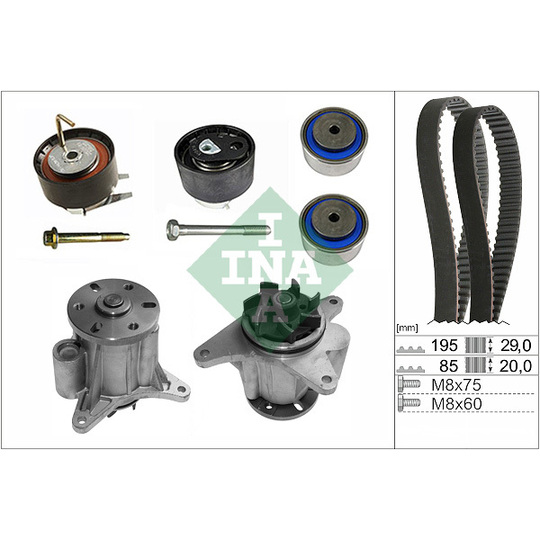 530 0764 31 - Water Pump & Timing Belt Set 