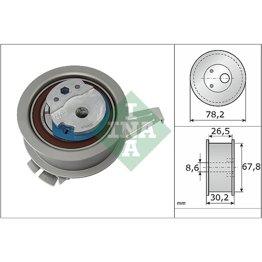 531 0847 10 - Tensioner Pulley, timing belt 