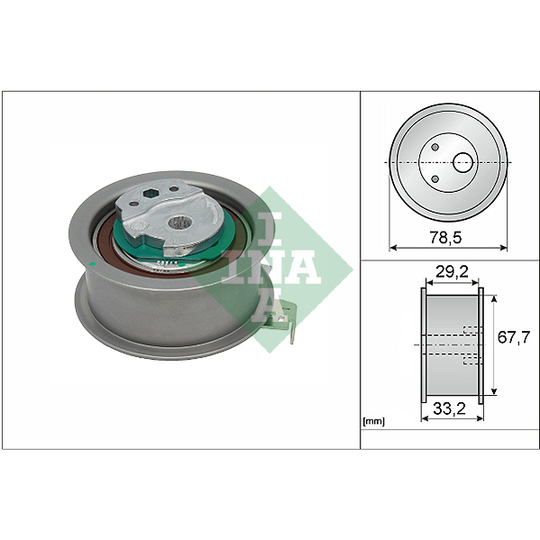 531 0927 10 - Tensioner Pulley, timing belt 