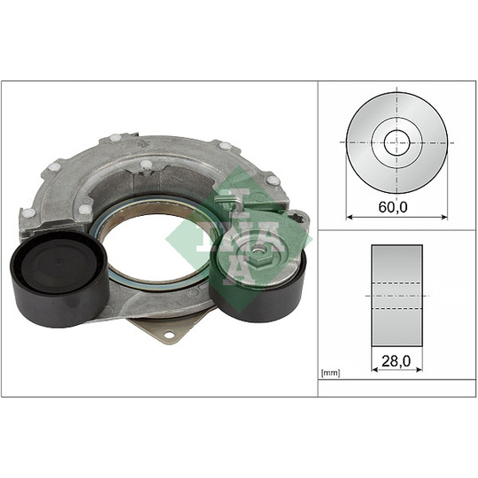 534 0736 10 - Belt Tensioner, V-ribbed belt 