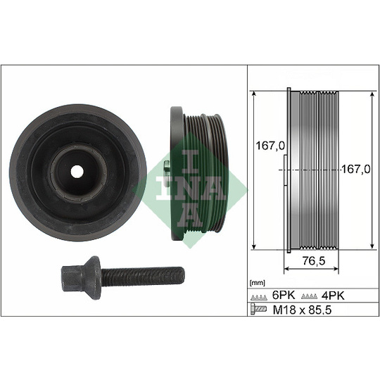 544 0082 20 - Belt Pulley Set, crankshaft 