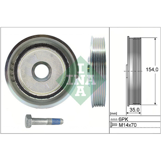 544 0112 20 - Belt Pulley Set, crankshaft 