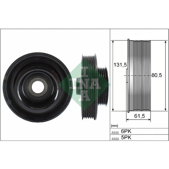 544 0141 10 - Belt Pulley, crankshaft 