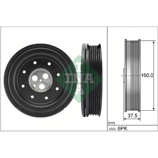 544 0134 10 - Belt Pulley, crankshaft 