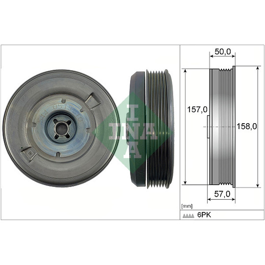 544 0513 10 - Belt Pulley, crankshaft 