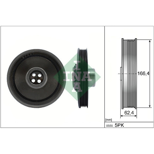 544 0171 10 - Belt Pulley, crankshaft 