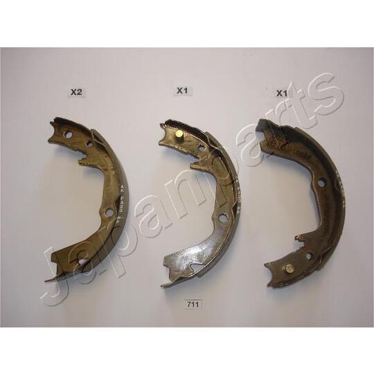 GF-711AF - Brake Shoe Set, parking brake 