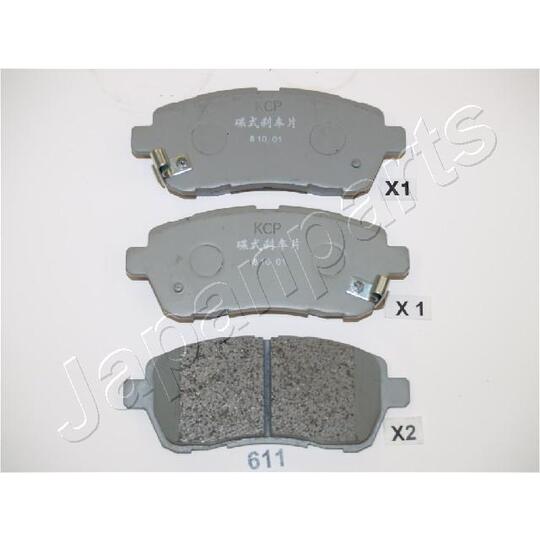 PA-611AF - Brake Pad Set, disc brake 