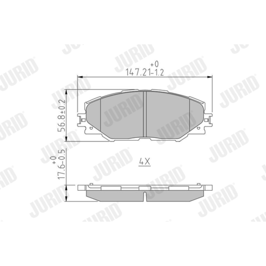 572569J - Brake Pad Set, disc brake 