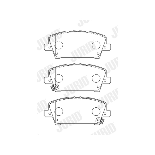 572579J - Brake Pad Set, disc brake 