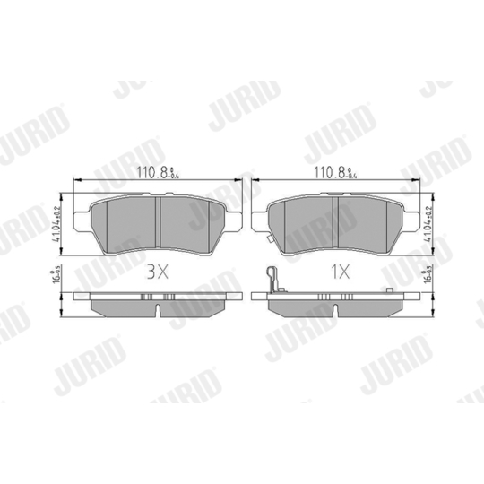 572610J - Brake Pad Set, disc brake 